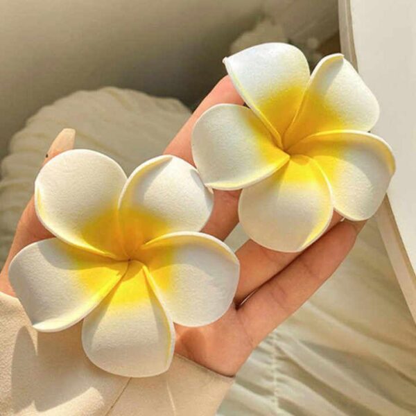 Tropical Flower Hair Clips – Set of 6🌸 - Image 3