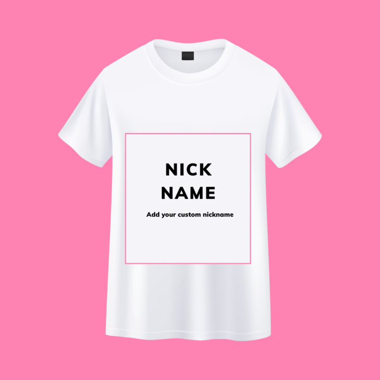 Custom T-Shirt with Name & Image – Unique Gift for Him/Her | MyPookie